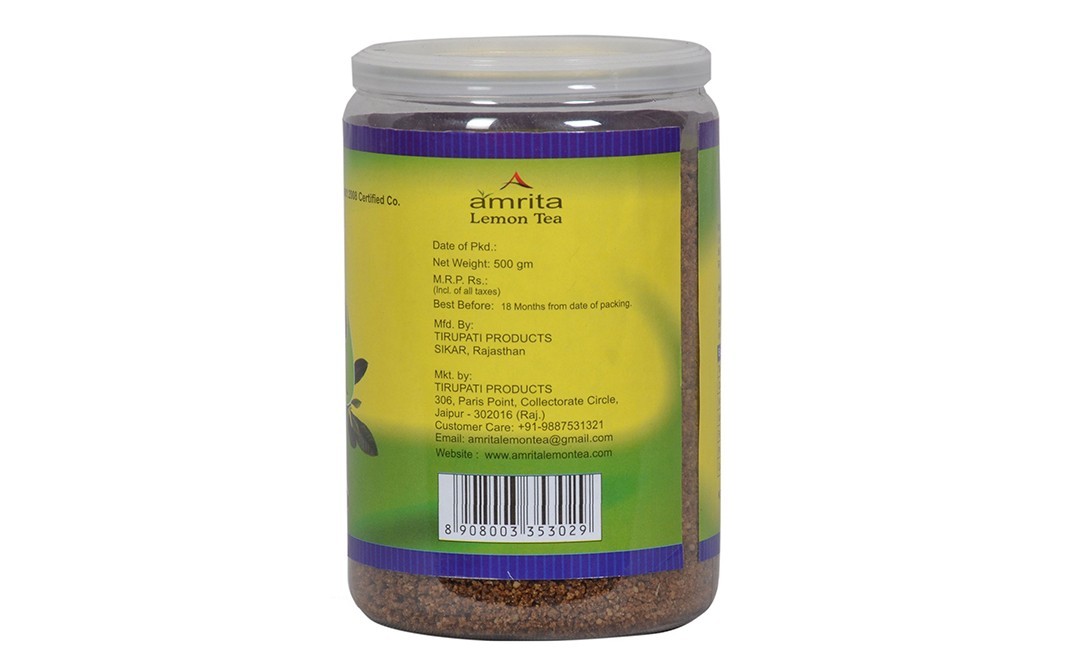 Amrita Lemon tea Lemon Herbal Tea    Jar  500 grams